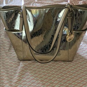 Gold MK bag